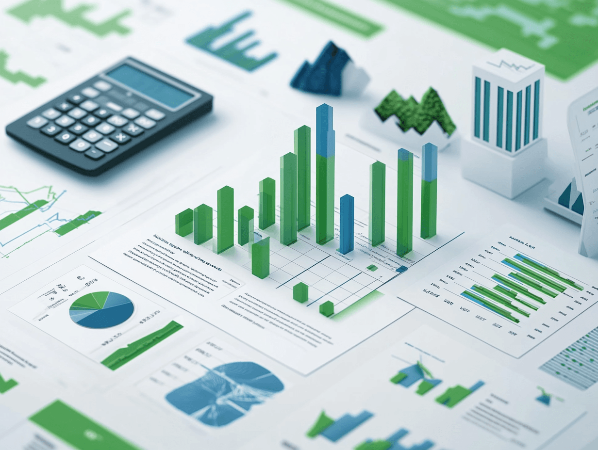 Visual representation of credit improvement journey showing upward trending graph and financial planning elements